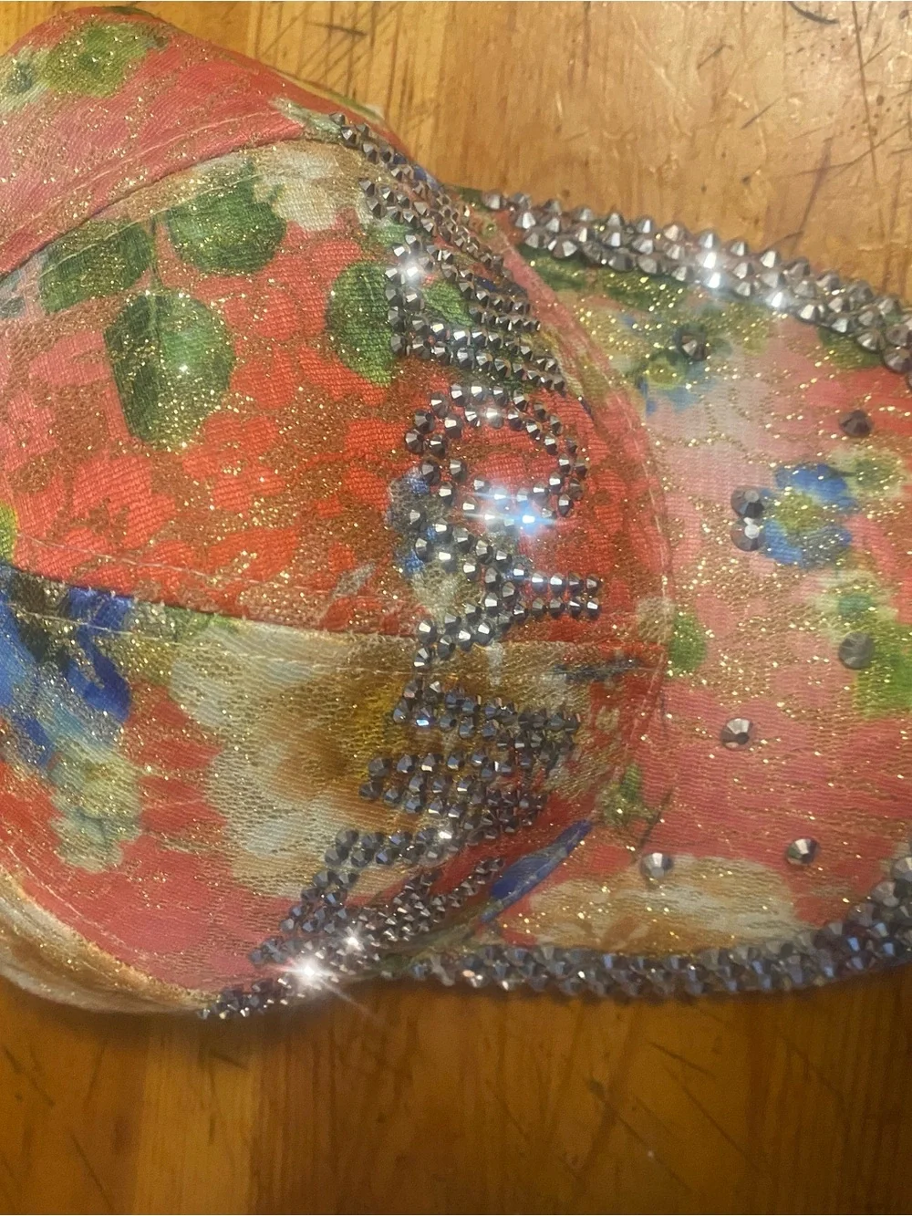 Floral Pink Embellished Women's Headband